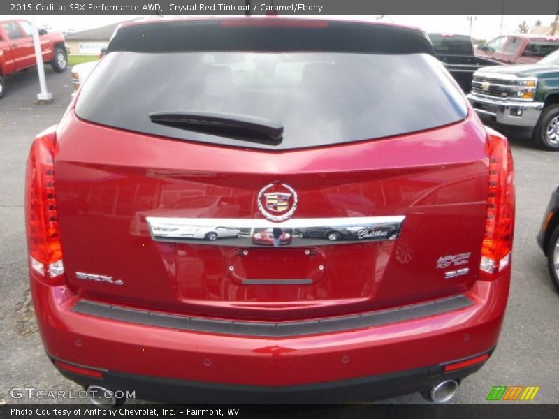 Crystal Red Tintcoat / Caramel/Ebony 2015 Cadillac SRX Performance AWD