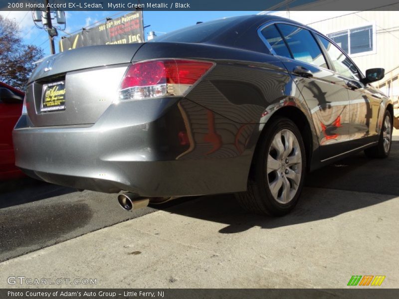 Mystic Green Metallic / Black 2008 Honda Accord EX-L Sedan