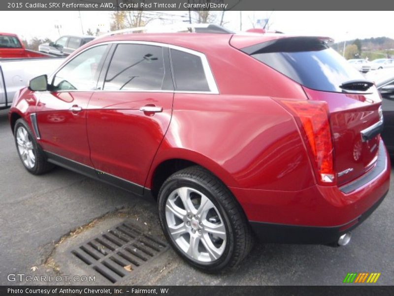 Crystal Red Tintcoat / Caramel/Ebony 2015 Cadillac SRX Performance AWD