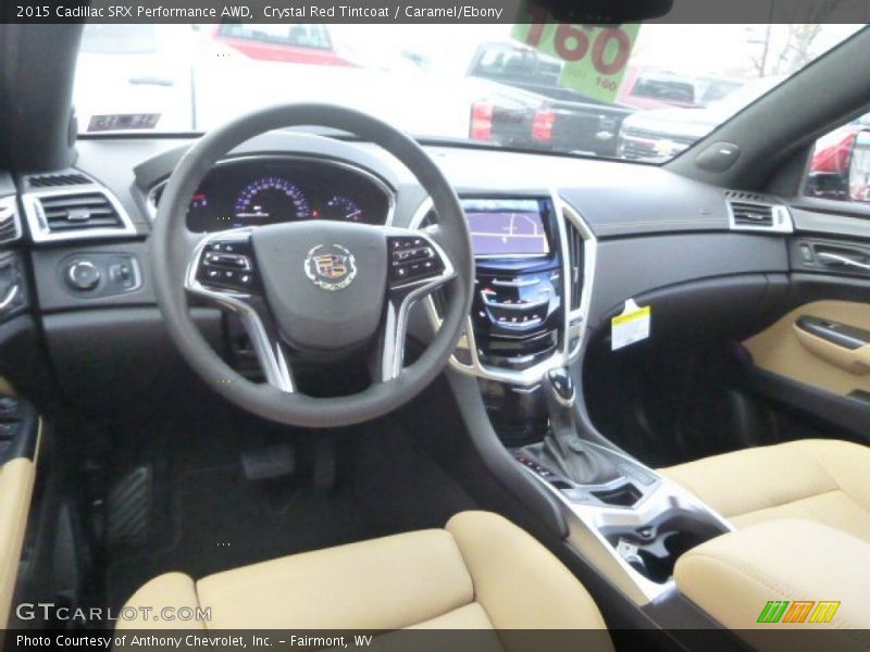 Crystal Red Tintcoat / Caramel/Ebony 2015 Cadillac SRX Performance AWD