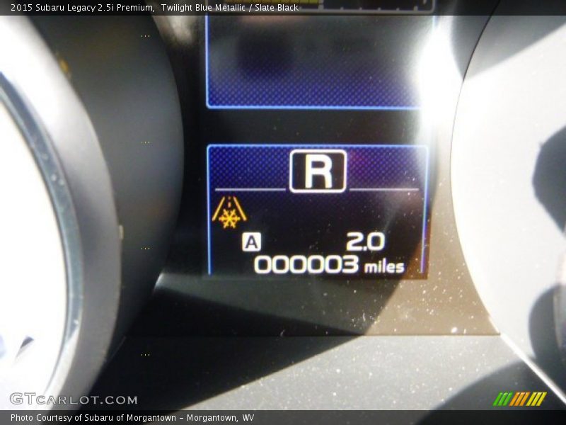Twilight Blue Metallic / Slate Black 2015 Subaru Legacy 2.5i Premium