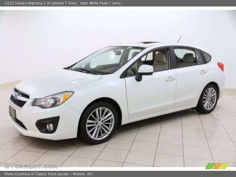 Satin White Pearl / Ivory 2013 Subaru Impreza 2.0i Limited 5 Door