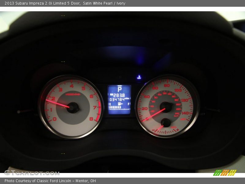 Satin White Pearl / Ivory 2013 Subaru Impreza 2.0i Limited 5 Door