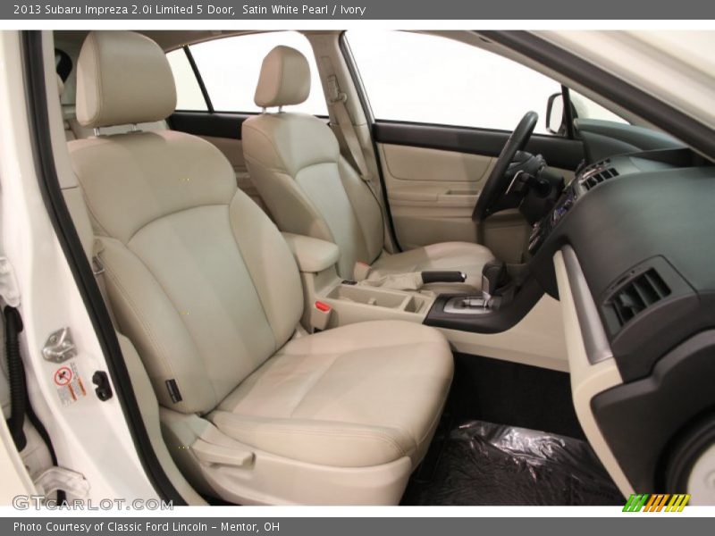 Satin White Pearl / Ivory 2013 Subaru Impreza 2.0i Limited 5 Door