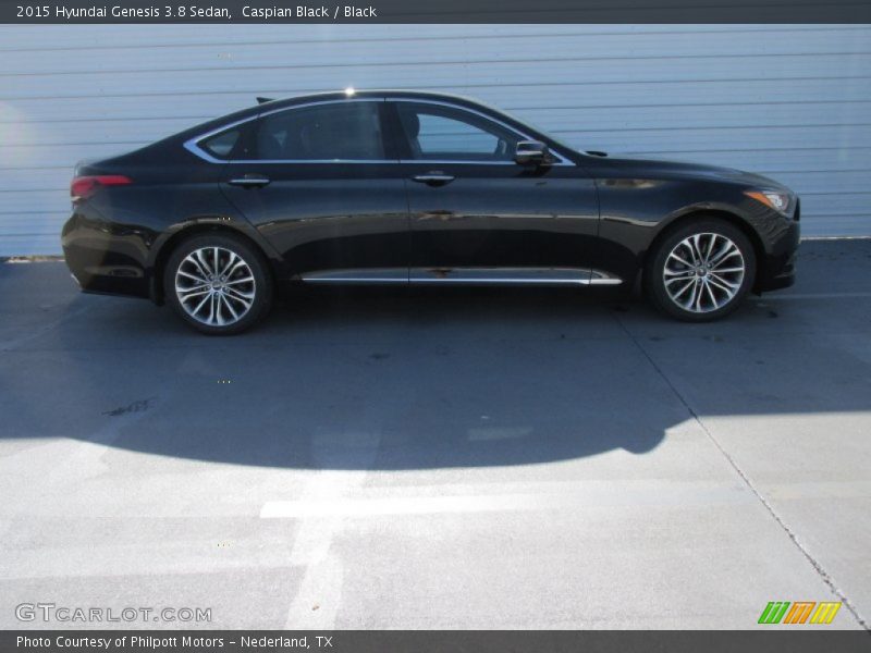 Caspian Black / Black 2015 Hyundai Genesis 3.8 Sedan
