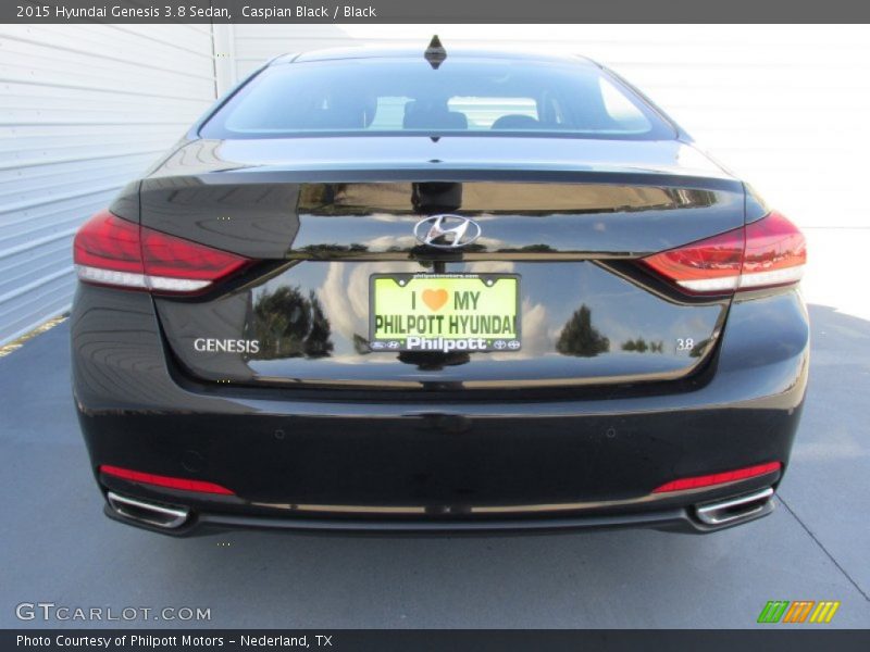 Caspian Black / Black 2015 Hyundai Genesis 3.8 Sedan