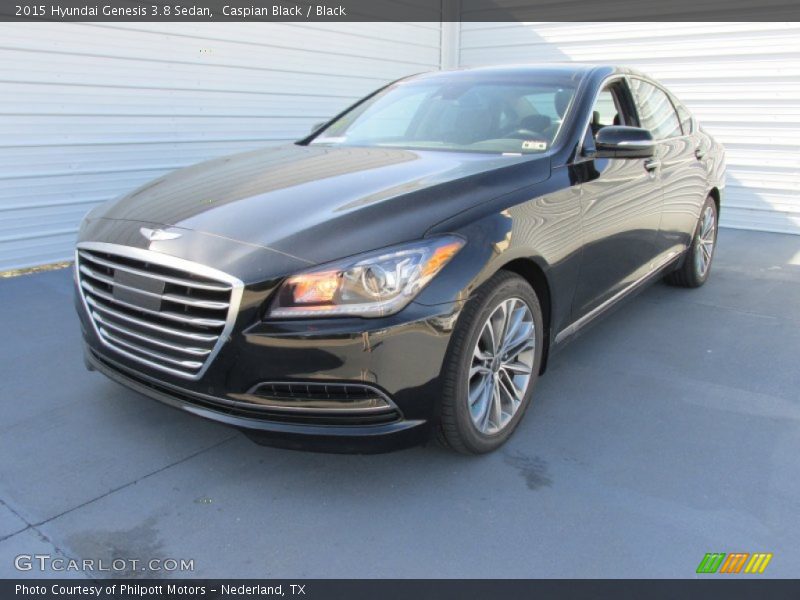 Caspian Black / Black 2015 Hyundai Genesis 3.8 Sedan