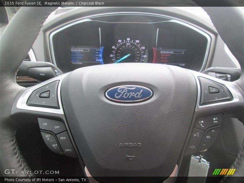 Magnetic Metallic / Charcoal Black 2015 Ford Fusion SE