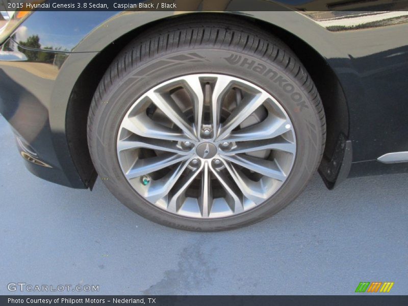 Caspian Black / Black 2015 Hyundai Genesis 3.8 Sedan