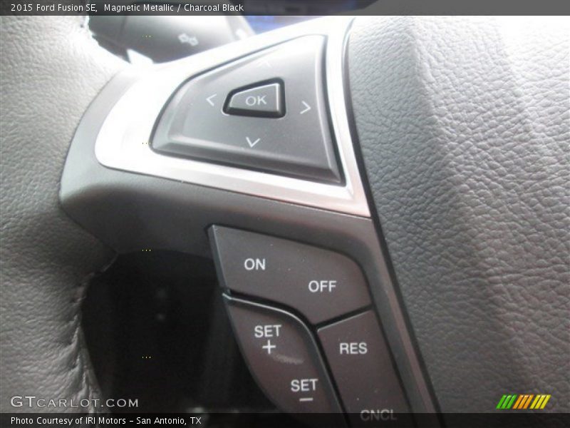 Magnetic Metallic / Charcoal Black 2015 Ford Fusion SE