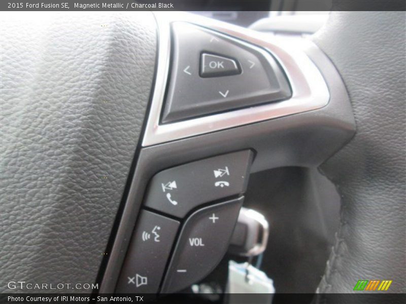 Magnetic Metallic / Charcoal Black 2015 Ford Fusion SE