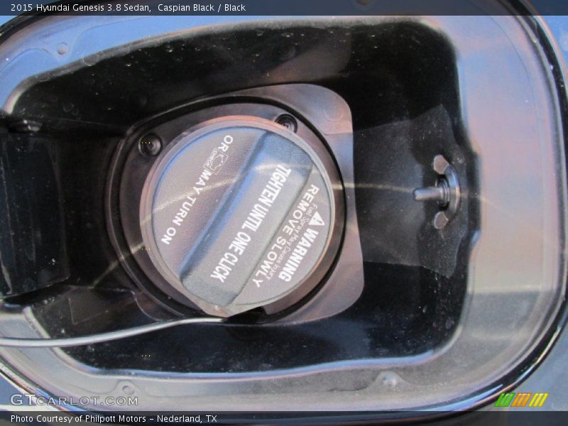 Caspian Black / Black 2015 Hyundai Genesis 3.8 Sedan