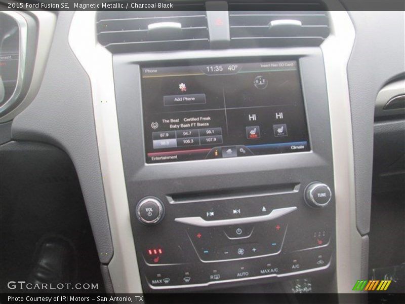 Magnetic Metallic / Charcoal Black 2015 Ford Fusion SE