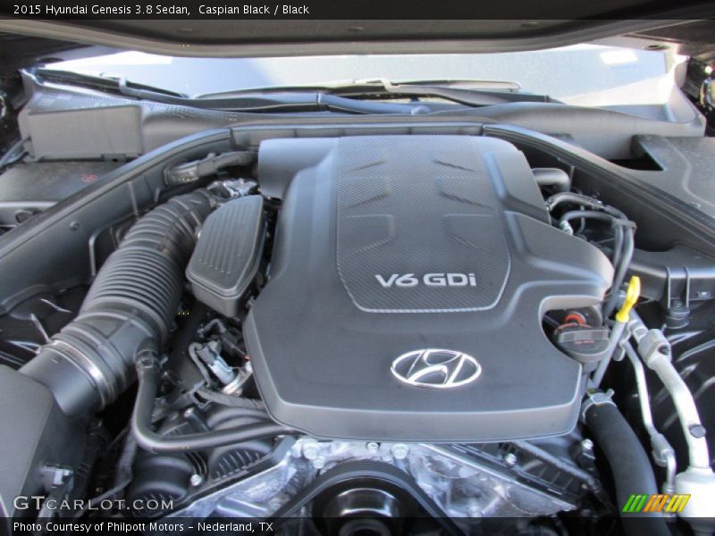 Caspian Black / Black 2015 Hyundai Genesis 3.8 Sedan