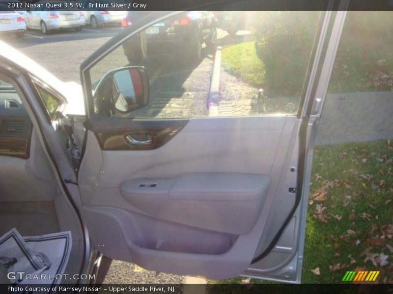 Brilliant Silver / Gray 2012 Nissan Quest 3.5 SV