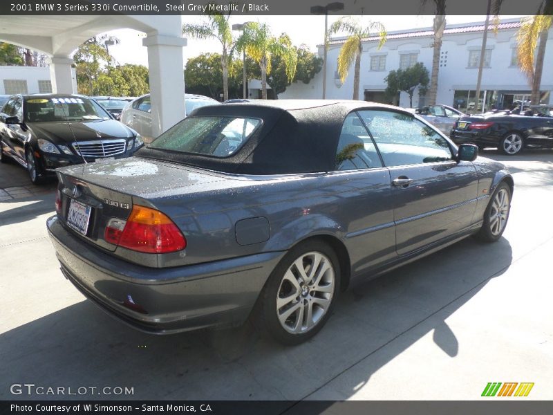 Steel Grey Metallic / Black 2001 BMW 3 Series 330i Convertible