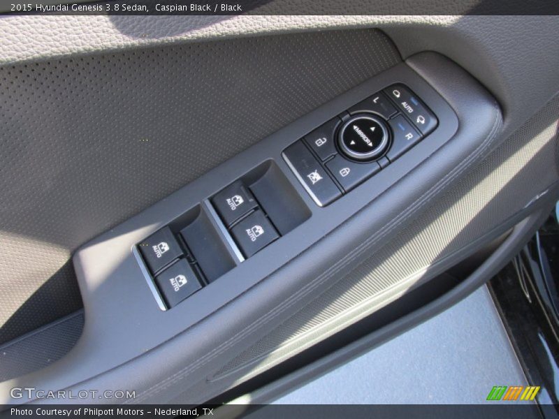 Caspian Black / Black 2015 Hyundai Genesis 3.8 Sedan