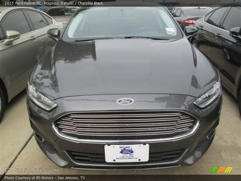 Magnetic Metallic / Charcoal Black 2015 Ford Fusion SE
