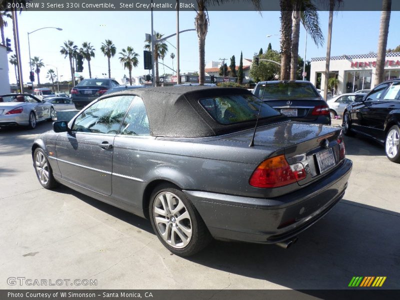 Steel Grey Metallic / Black 2001 BMW 3 Series 330i Convertible