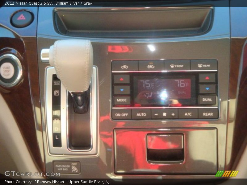 Brilliant Silver / Gray 2012 Nissan Quest 3.5 SV