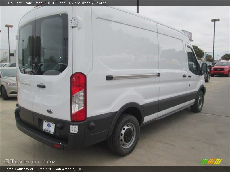 Oxford White / Pewter 2015 Ford Transit Van 150 MR Long
