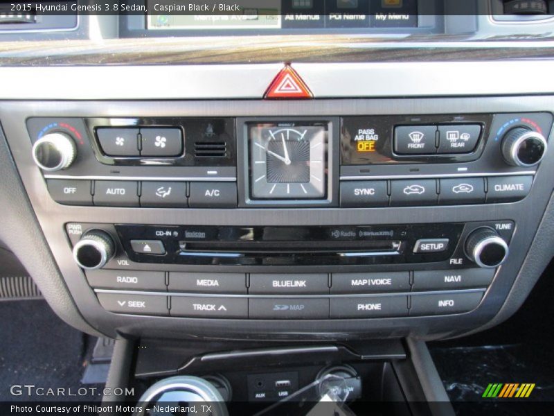 Caspian Black / Black 2015 Hyundai Genesis 3.8 Sedan