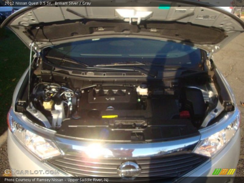 Brilliant Silver / Gray 2012 Nissan Quest 3.5 SV