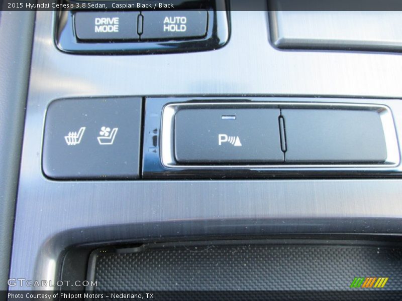 Caspian Black / Black 2015 Hyundai Genesis 3.8 Sedan