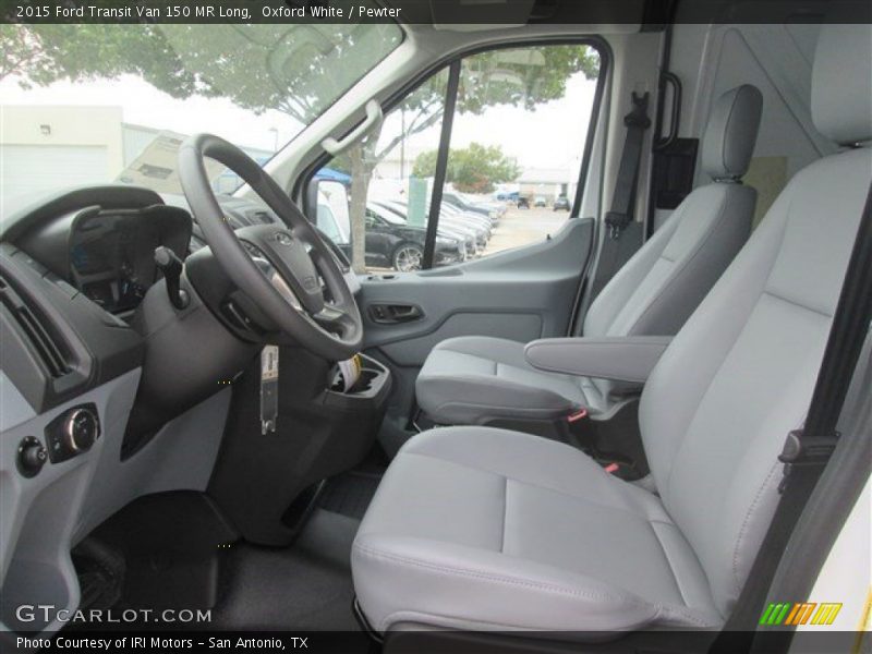 Oxford White / Pewter 2015 Ford Transit Van 150 MR Long