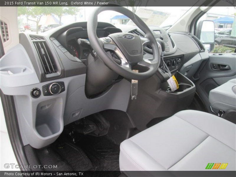 Oxford White / Pewter 2015 Ford Transit Van 150 MR Long