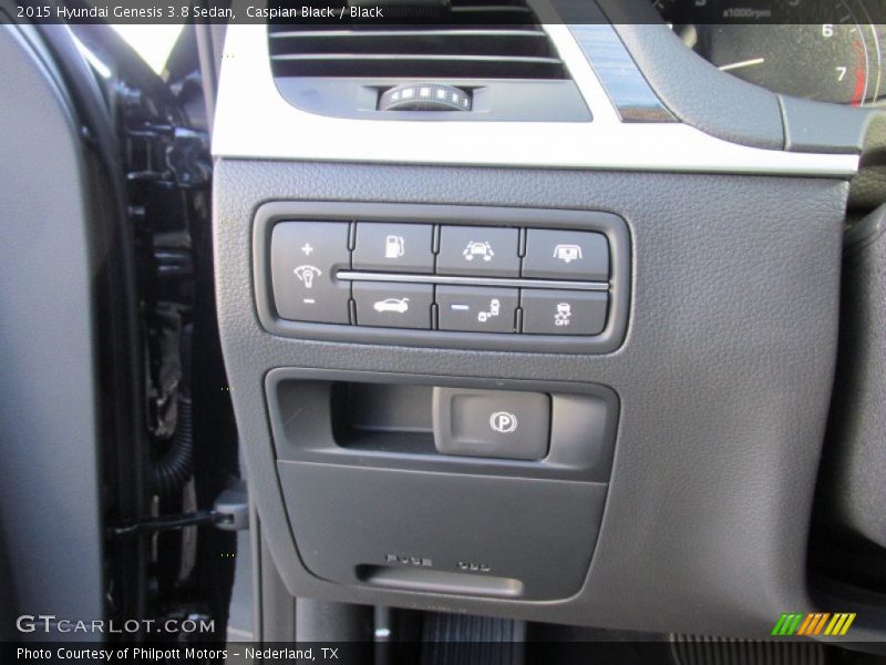 Caspian Black / Black 2015 Hyundai Genesis 3.8 Sedan