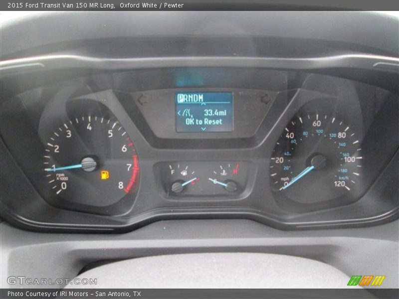 Oxford White / Pewter 2015 Ford Transit Van 150 MR Long