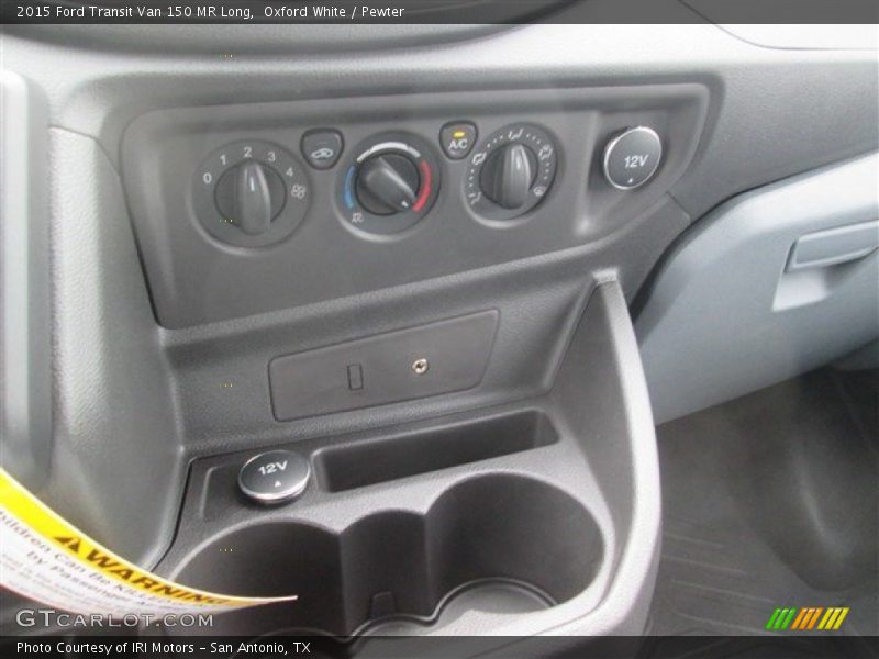 Oxford White / Pewter 2015 Ford Transit Van 150 MR Long