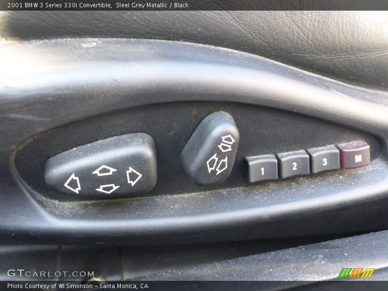 Steel Grey Metallic / Black 2001 BMW 3 Series 330i Convertible