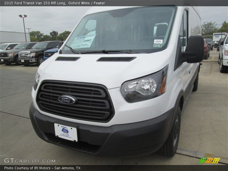 Oxford White / Pewter 2015 Ford Transit Van 150 MR Long