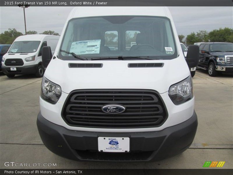 Oxford White / Pewter 2015 Ford Transit Van 150 MR Long