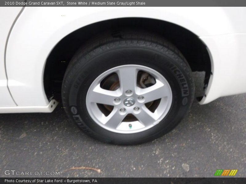 Stone White / Medium Slate Gray/Light Shale 2010 Dodge Grand Caravan SXT