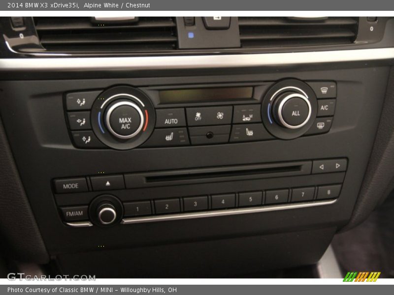 Alpine White / Chestnut 2014 BMW X3 xDrive35i