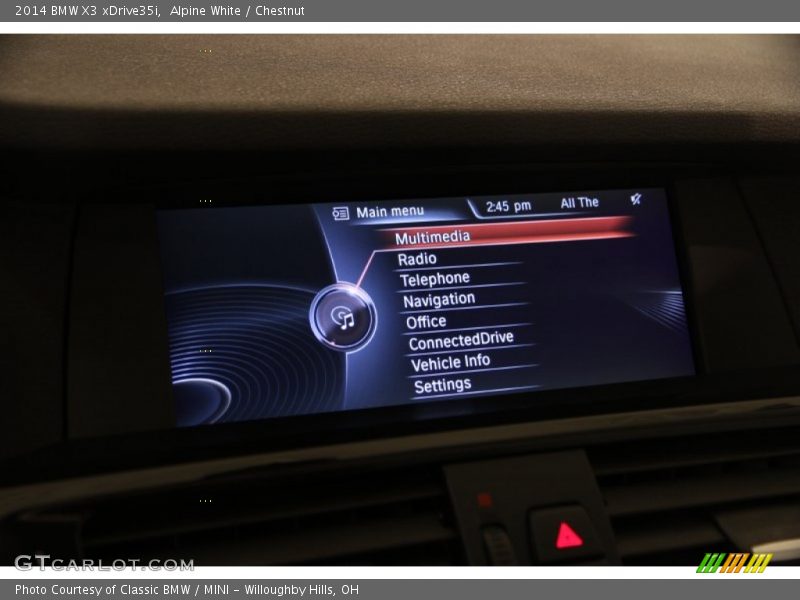 Alpine White / Chestnut 2014 BMW X3 xDrive35i