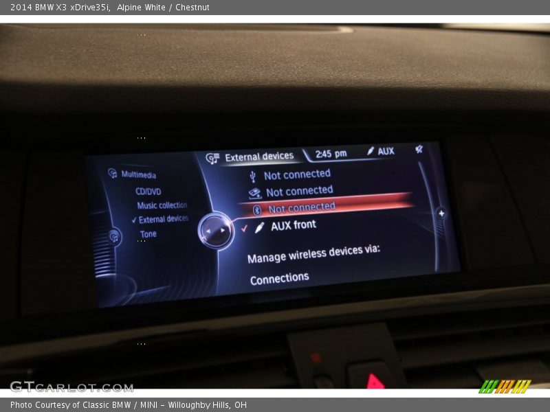 Alpine White / Chestnut 2014 BMW X3 xDrive35i