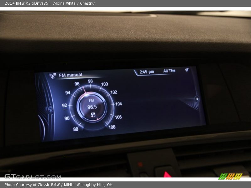 Alpine White / Chestnut 2014 BMW X3 xDrive35i