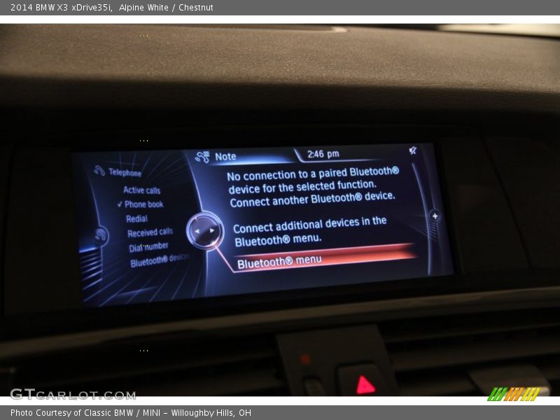 Alpine White / Chestnut 2014 BMW X3 xDrive35i