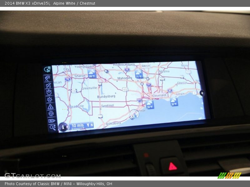 Alpine White / Chestnut 2014 BMW X3 xDrive35i