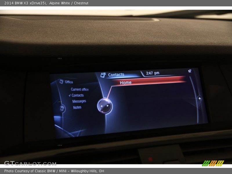 Alpine White / Chestnut 2014 BMW X3 xDrive35i