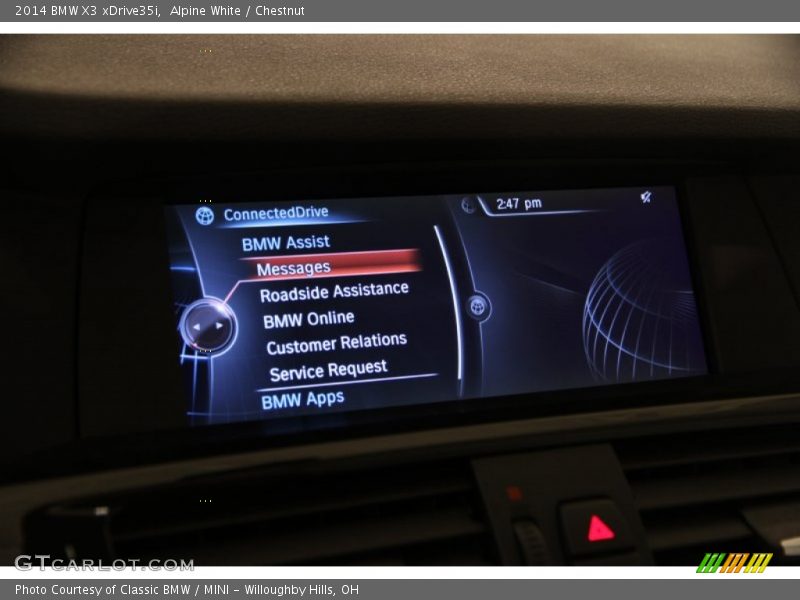 Alpine White / Chestnut 2014 BMW X3 xDrive35i