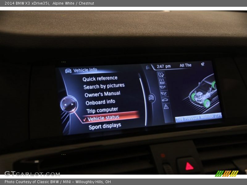 Alpine White / Chestnut 2014 BMW X3 xDrive35i