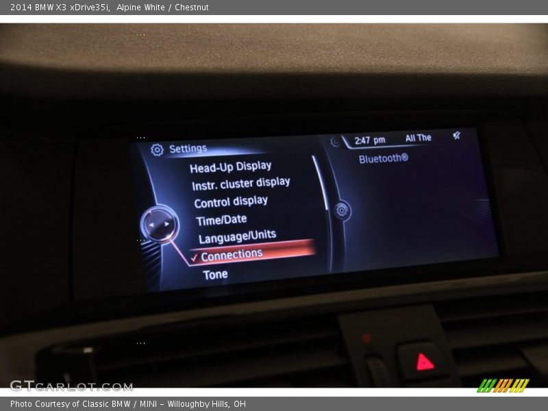 Alpine White / Chestnut 2014 BMW X3 xDrive35i