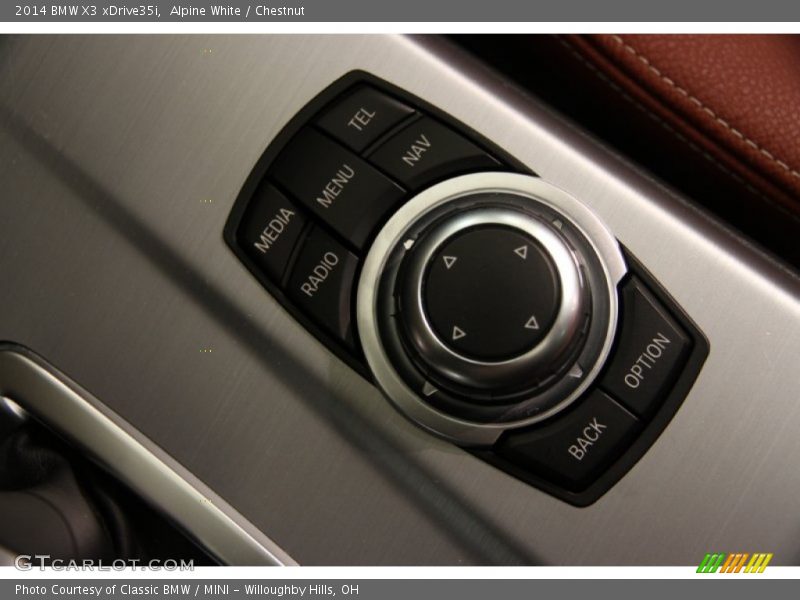 Alpine White / Chestnut 2014 BMW X3 xDrive35i
