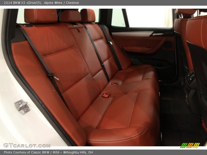 Rear Seat of 2014 X3 xDrive35i