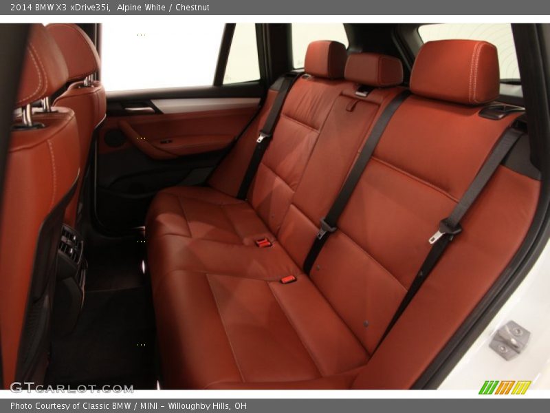 Alpine White / Chestnut 2014 BMW X3 xDrive35i